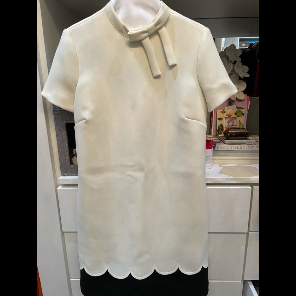 Red Valentino scalloped dress size 38